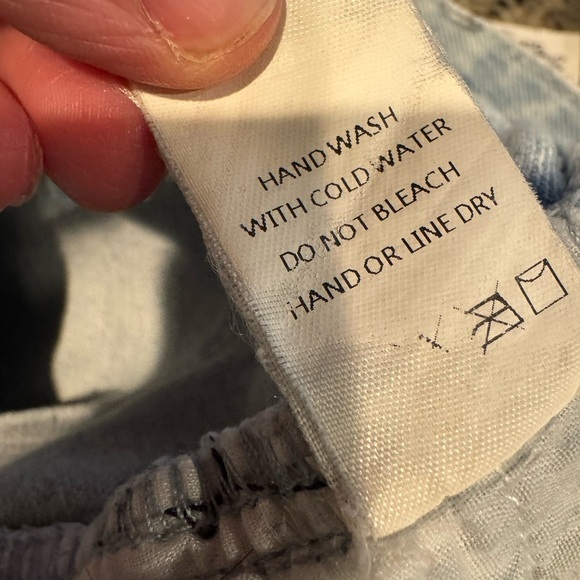 High-Waisted Light Wash Jeans | Size 11 |Checkerboard Y2K Grunge - Picture 6 of 6